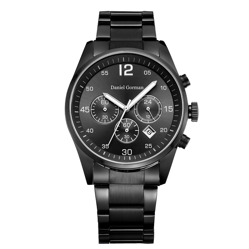 Daniel Gorman RM2210 Nuovo design Hot Sell Band Leather Band Quartz Twist Platinum Ginevra Luxury Men Watches